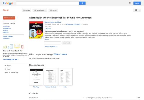 
                            10. Starting an Online Business All-in-One For Dummies - Google बुक के परिणाम