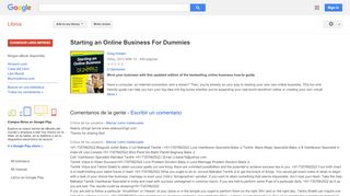 
                            10. Starting an Online Business For Dummies