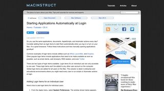 
                            1. Starting Applications Automatically at Login | Macinstruct