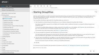 
                            10. Starting GroupWise - GroupWise 18 Client User Guide - Novell