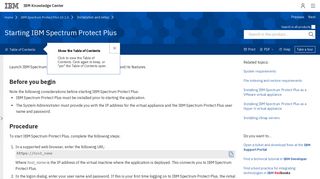 
                            5. Starting IBM Spectrum Protect Plus