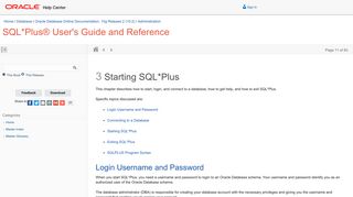 
                            3. Starting SQL*Plus - Oracle Docs