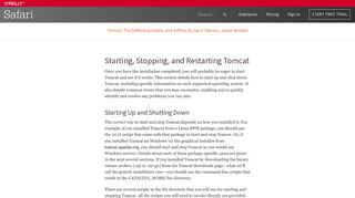 
                            3. Starting, Stopping, and Restarting Tomcat - Tomcat: The Definitive ...