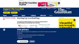 
                            12. Starting Up: Loveknitting | Guardian Small Business Network | The ...