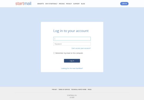 
                            1. StartMail - Log in