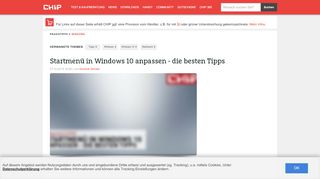 
                            9. Startmenü in Windows 10 anpassen - die besten Tipps - CHIP