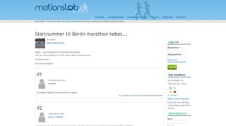 
                            10. Startnummer til Berlin marathon købes... | Motionsløb | dit løbesite