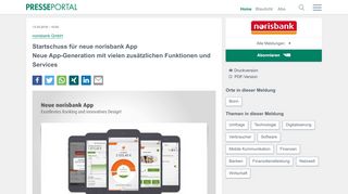 
                            13. ▷ Startschuss für neue norisbank App / Neue App-Generation mit ...