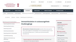 
                            4. Startseite Bewerbung - Universität Tübingen