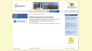 
                            8. Startseite EKR: Krebsregister Baden-Württemberg (BW)