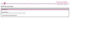 
                            2. Startseite | M2M Service Portal - Telekom