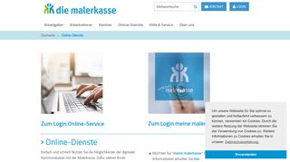 
                            1. Startseite - Online-Dienste - Malerkasse