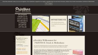 
                            3. STARTSEITE - Printbox & Medienhaus -Druckerei Offset und ...