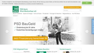 
                            4. Startseite - PSD Bank RheinNeckarSaar eG - BIC GENO DEF1 P20