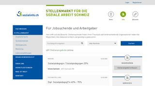 
                            5. Startseite - Stellenportal sozialinfo.ch