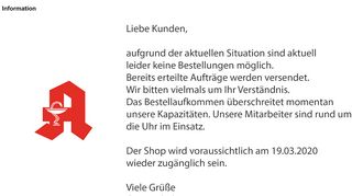 
                            3. Startseite - Versandapotheke.de - Deutsche Online Apotheke