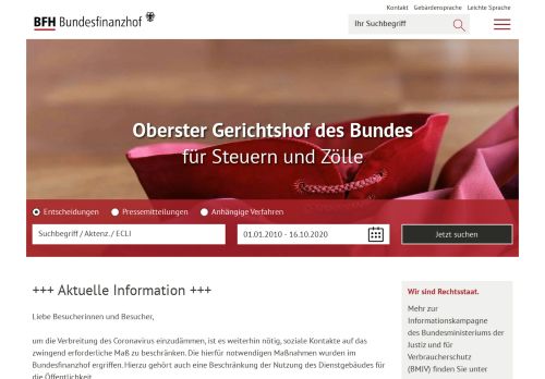 
                            5. Startseite | www.bundesfinanzhof.de