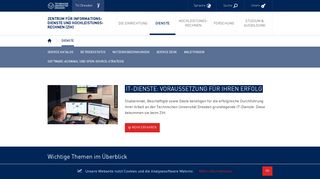 
                            4. Startseite Zentrum für Informationsdienste und ... - TU Dresden