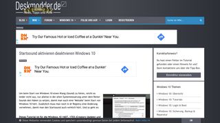 
                            7. Startsound aktivieren deaktvieren Windows 10 Deskmodder Wiki