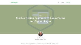 
                            6. Startup Design Examples of Login Forms and Signup Pages ...