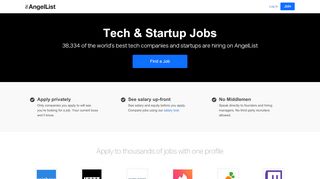 
                            4. Startup Jobs - AngelList