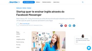 
                            13. Startup quer te ensinar inglês através do Facebook Messenger - StartSe