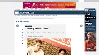 
                            10. StartUp Stories: Panfu – „Die Entwicklung einer virtuellen Welt lernt ...