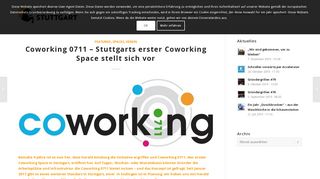 
                            6. Startup Stuttgart - Coworking 0711 stellt sich vor