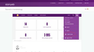 
                            5. Starweb admin finns nu på engelska! | Starweb