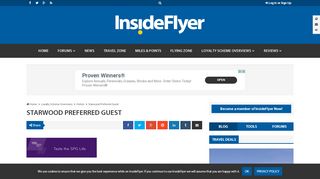 
                            11. Starwood Preferred Guest (SPG) - InsideFlyer UK