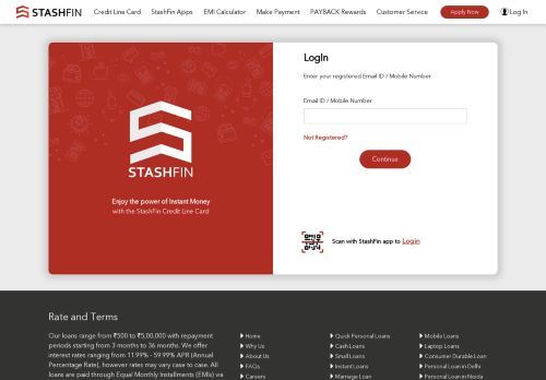 
                            2. StashFin Personal loan customer login