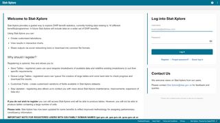 
                            7. Stat-Xplore - Log in