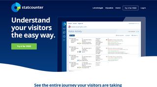 
                            3. Statcounter: Web Analytics Made Easy