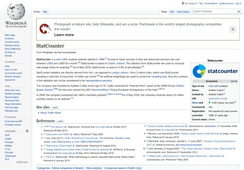 
                            10. StatCounter - Wikipedia