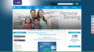 
                            12. State Bank Foreign Travel Card - SBI Corporate Website