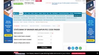 
                            10. State Bank of Bikaner and Jaipur IFSC Code: Find SBBJ IFSC code ...