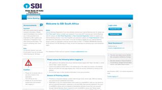 
                            7. State Bank Of India, ZA - OnlineSBI Global