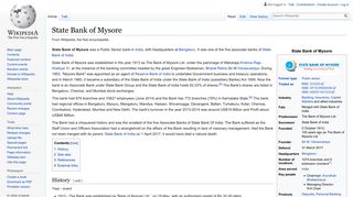 
                            5. State Bank of Mysore - Wikipedia