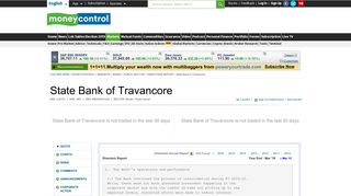 
                            4. State Bank of Travancore - Moneycontrol