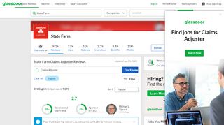 
                            10. State Farm Claims Adjuster Reviews | Glassdoor