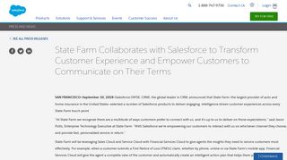 
                            10. State Farm Collaborates with Salesforce to Transform Customer ...