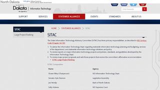 
                            11. State Information Technology Advisory Committee (SITAC) | North ...
