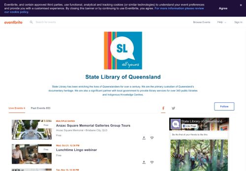 
                            9. State Library of Queensland Events | Eventbrite