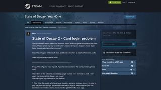 
                            3. State of Decay 2 - Cant login problem :: State of Decay: Year-One ...