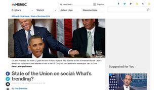 
                            12. State of the Union on social: What's trending? | MSNBC