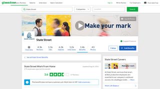 
                            8. State Street Employee Benefit: Work From Home | Glassdoor