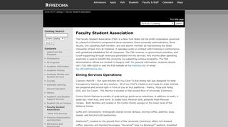 
                            13. State University of New York at Fredonia - Faculty Student Association