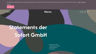 
                            12. Statements der Sofort GmbH - A Klarna Group Company