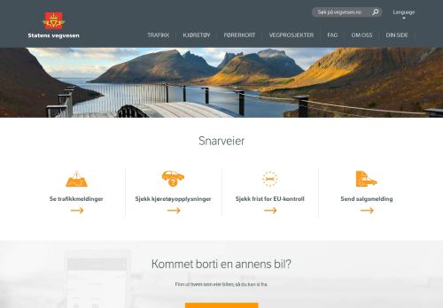 
                            9. Statens vegvesen: Informasjon om veg og trafikk