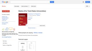 
                            9. Statics (For Tamil Nadu Universities)